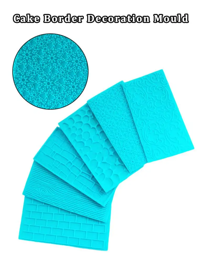 6 шт./компл. Инструменты для выпечки кирпичной стены с изображением дерева