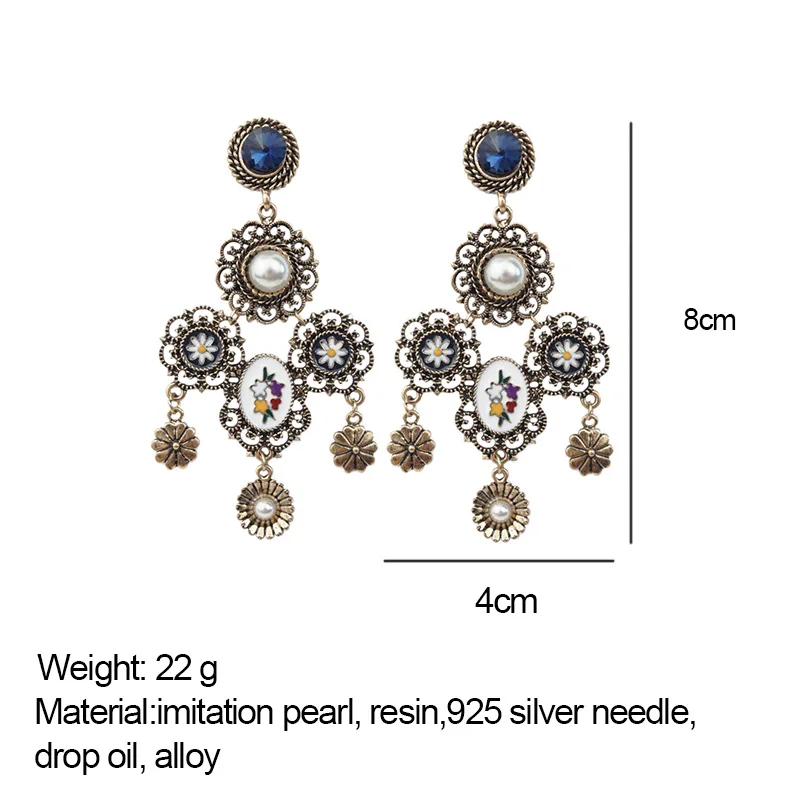 M & G искусственный жемчуг цветы Женская яркая голубая