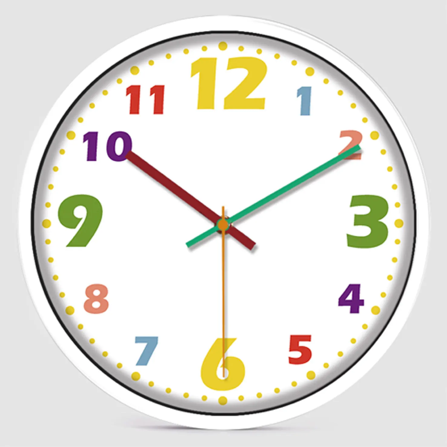 Креативные настенные часы для детей бесшумные кухонные с мультипликационным