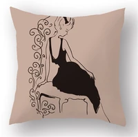 decorations sofa bed decor cute chair covers lovely creative eyelash print pillowcases