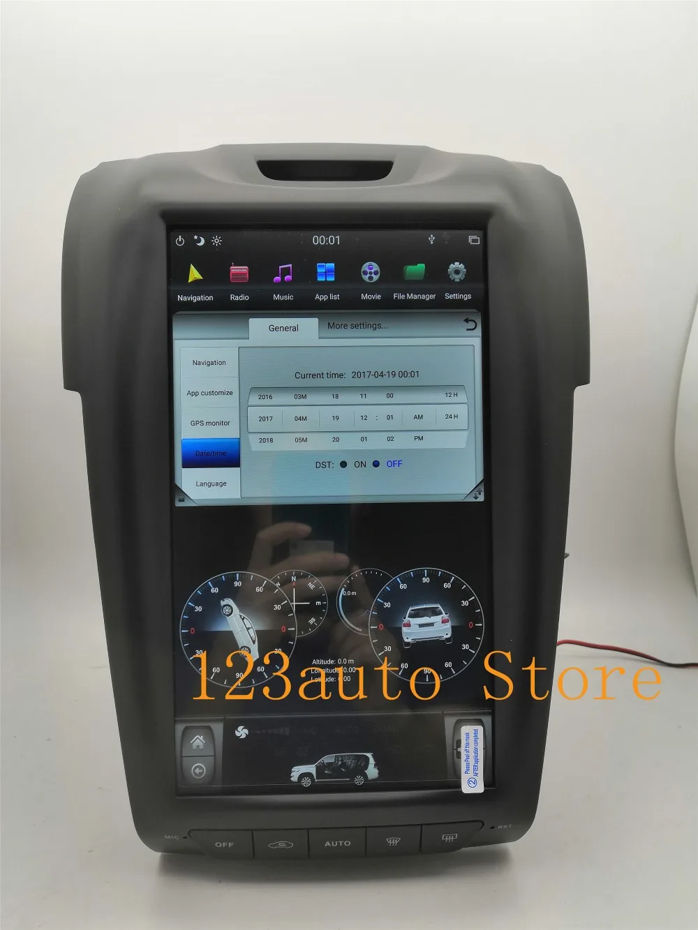 12,1 дюймов вертикальный экран Tesla стиль Android 8,1 Авто DVD gps навигатор плеер для ISUZU D'MAX DMAX MUX радио Chevrolet S10