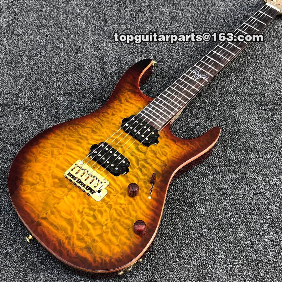 Shr Morden Pro Elextric гитара sunburst стеганый клен Пламя шеи Топ музыкальный инструмент