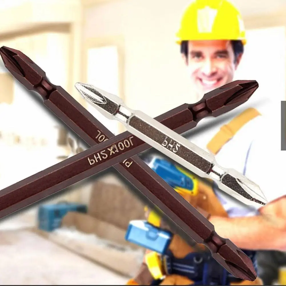 

Отвертка Phillips с двойной головкой и кольцом, электрическая стальная отвертка, магнитная удлиненная, S2, крепкая, сверхтвердая насадка, P F4K1