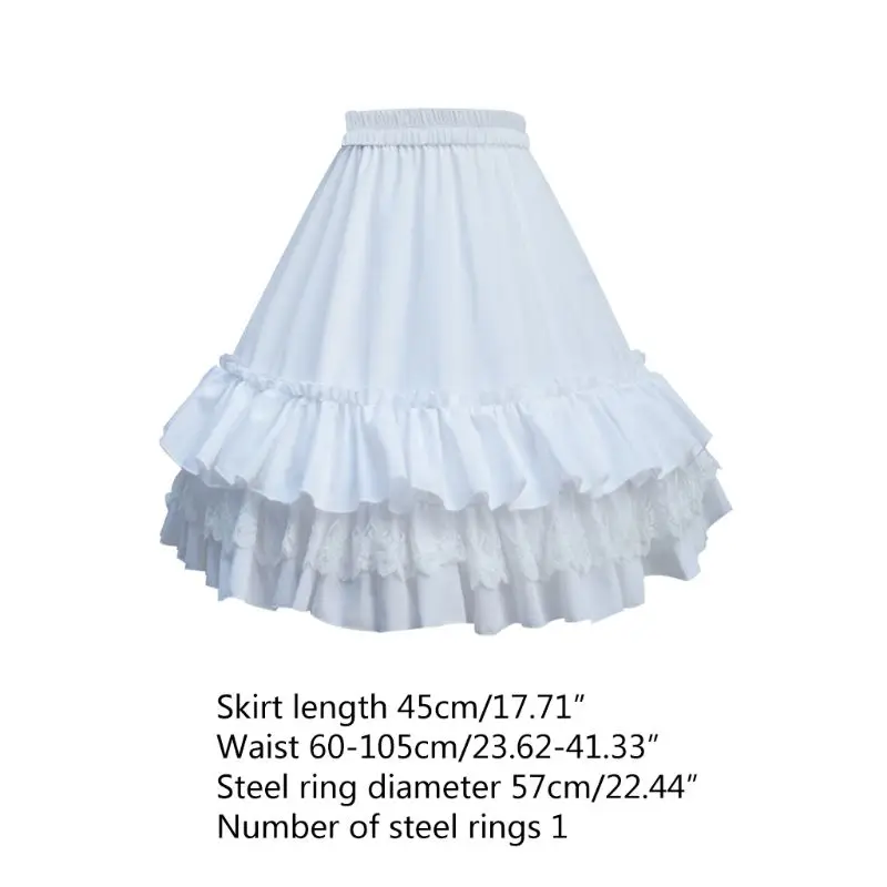 

Lolita Cosplay A-Line Underskirt Summer Princess Chiffon Ruffles Layered Pettico