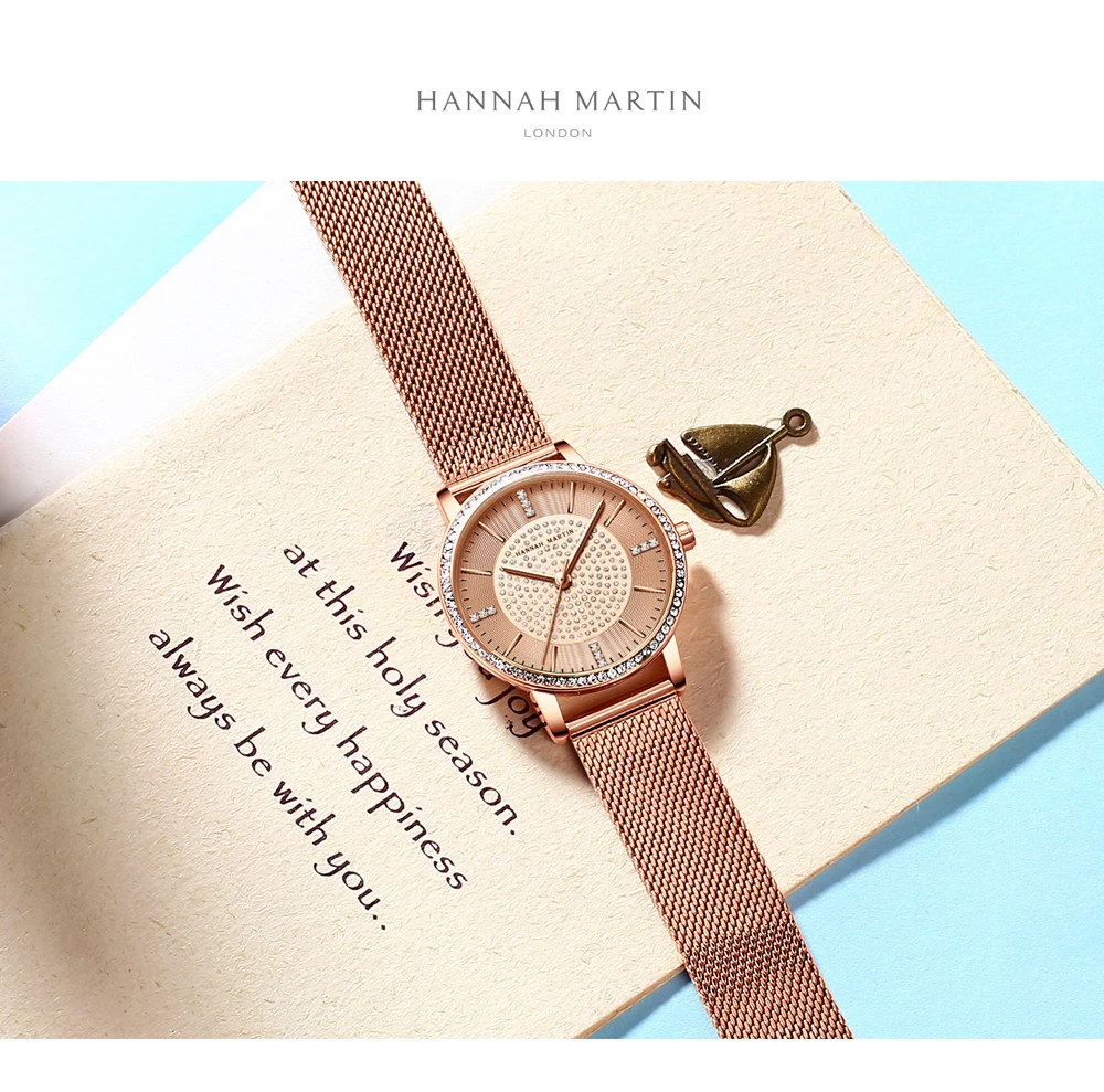 Женские часы Роскошные Алмазные японские кварцевые наручные украшенные