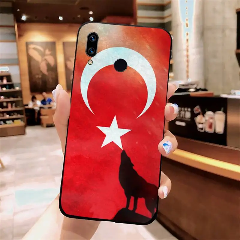 

Turkey turkish flag wolf Accessories Phone Case For Xiaomi Redmi note 7 8 9 t k30 max3 9 s 10 pro lite