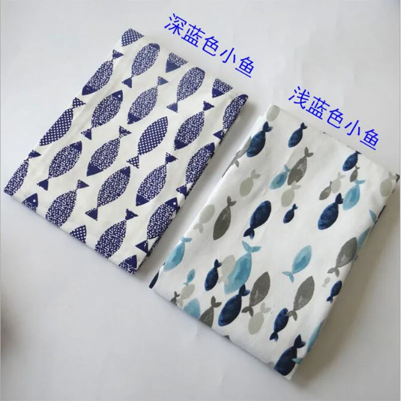 Кухонные полотенца обеденный стол салфетки светильник синяя рыба