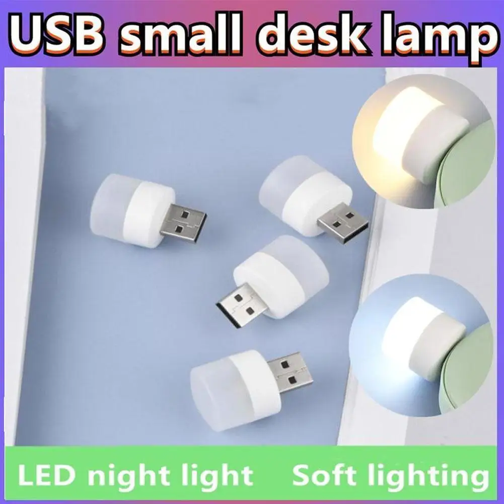 

Лампа с Usb-разъемом для компьютера, маленькая Светодиодная лампа для чтения с круглсветильник светом, с зарядкой от Usb, маленький светильник ...