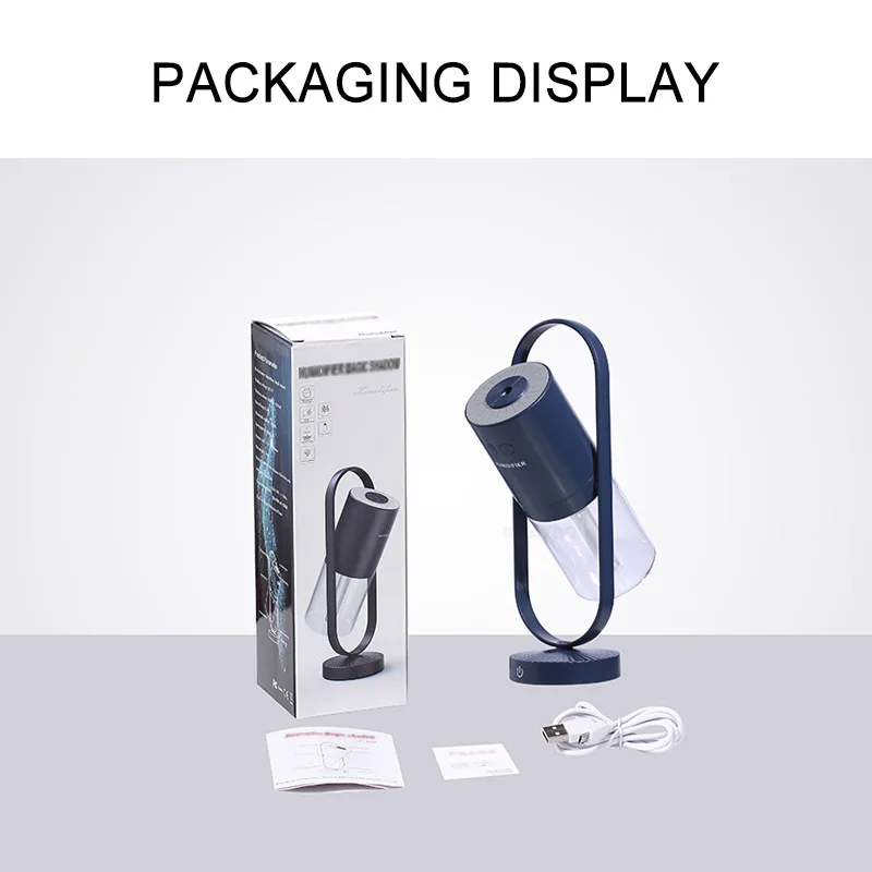

KEBEIER 200ml Humidifier Ultrasonic Mist Maker Portable Aroma Diffuser Spray LED Light For Home Office Air Humidifiers USB