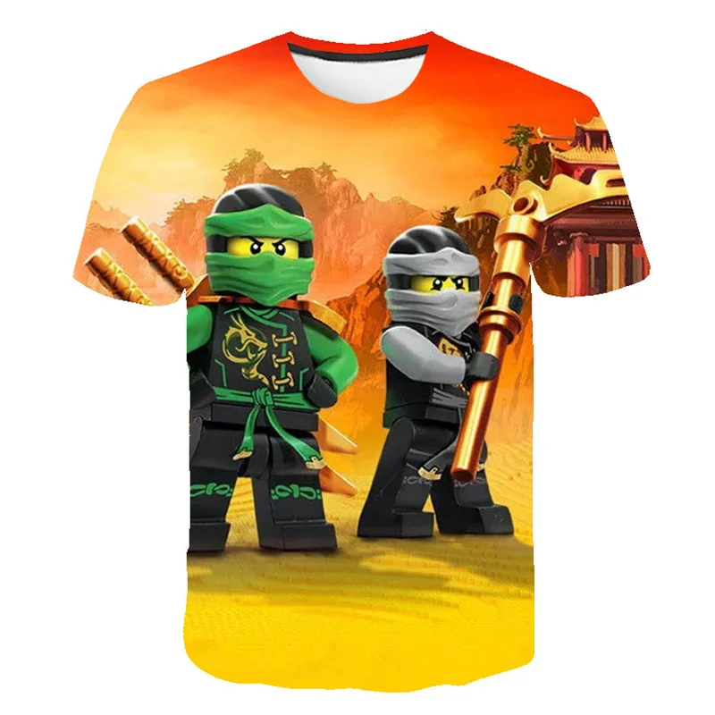

Children's T-Shirts Summer Kids Ninjago 3D T Shirts Cartoon Anime Fashion Boy Girl T Shirt Costume Boy Clothes Children Clothing