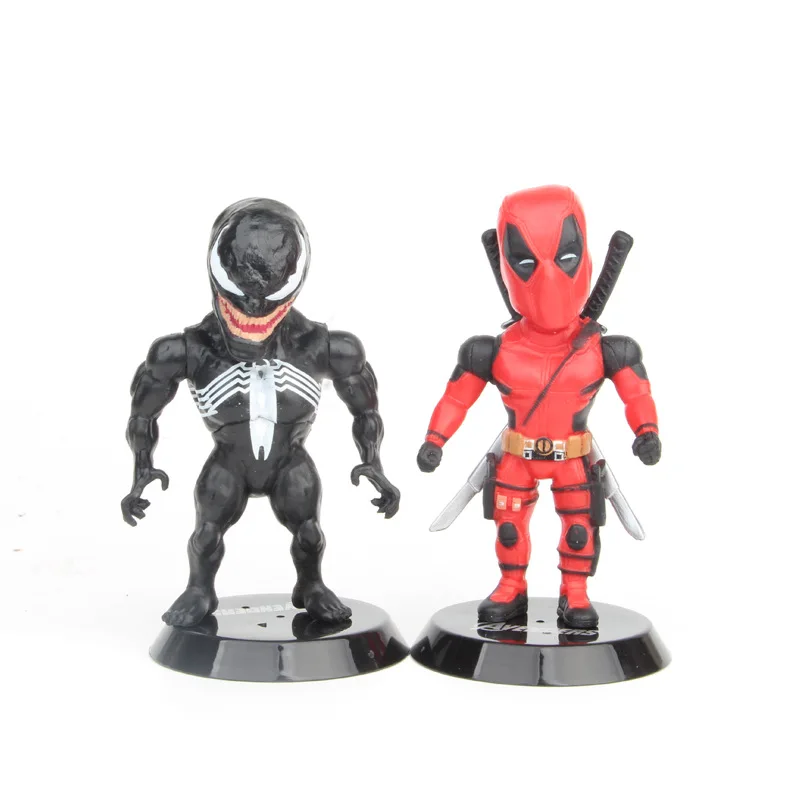 12pcs/set Marvel Avengers Captain American Deadpool Thanos Ironman Spiderman Thor Venom Antman Hulk Panther Figure Model Toys | Игрушки и