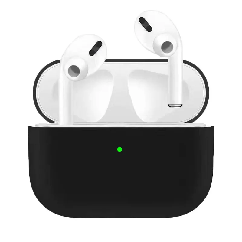 Чехол из жидкого силикона для беспроводных наушников Airpods Pro чехол Air Pods защитный