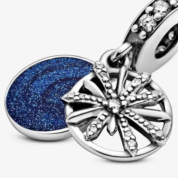 Подходит к оригиналу Pandora браслет с шармами 925 пробы серебро Blue Ослепительная