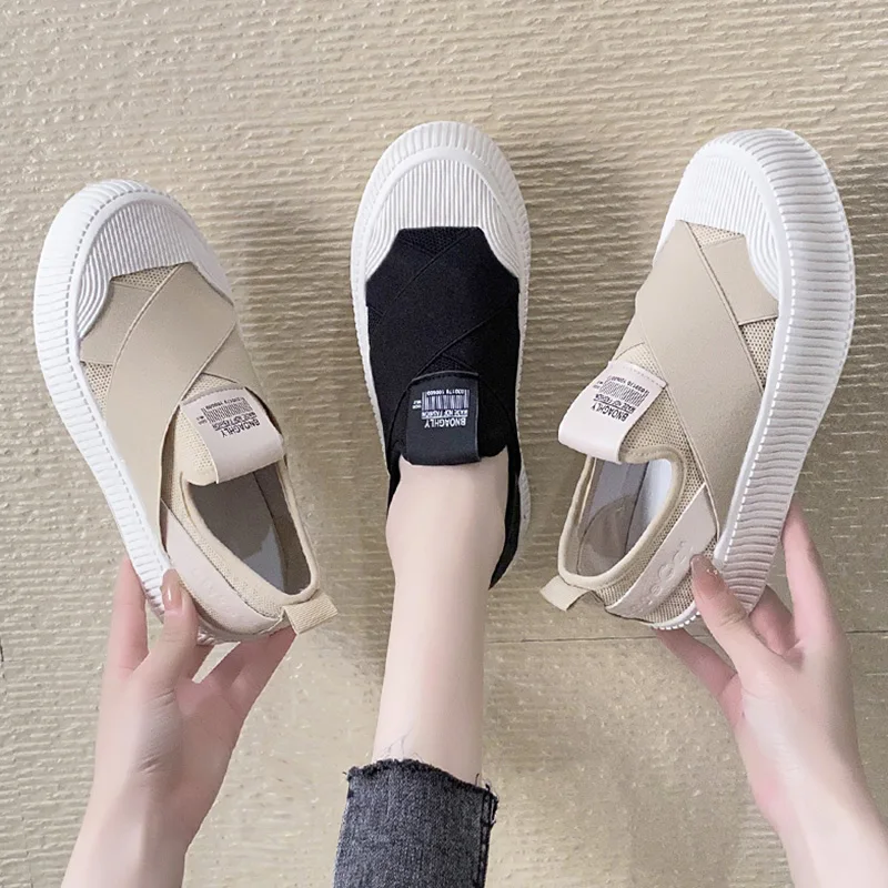 

Slip On Shoes For Women Female Footwear Clogs Platform Round Toe Casual Sneaker Slip-on Dress Breathable Creepers Summer Small
