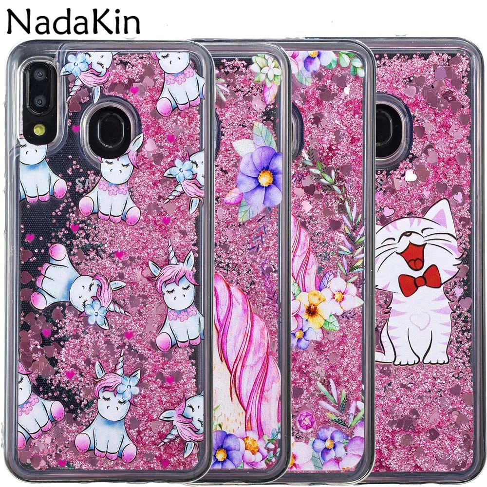 Luxury Painted Quicksand Case Shell for Samsung A10 A20 A30 A40 A50 A60 A70 A20E M10 M20 M30 A6 Plus A8 A9 A7 2018 Cover |