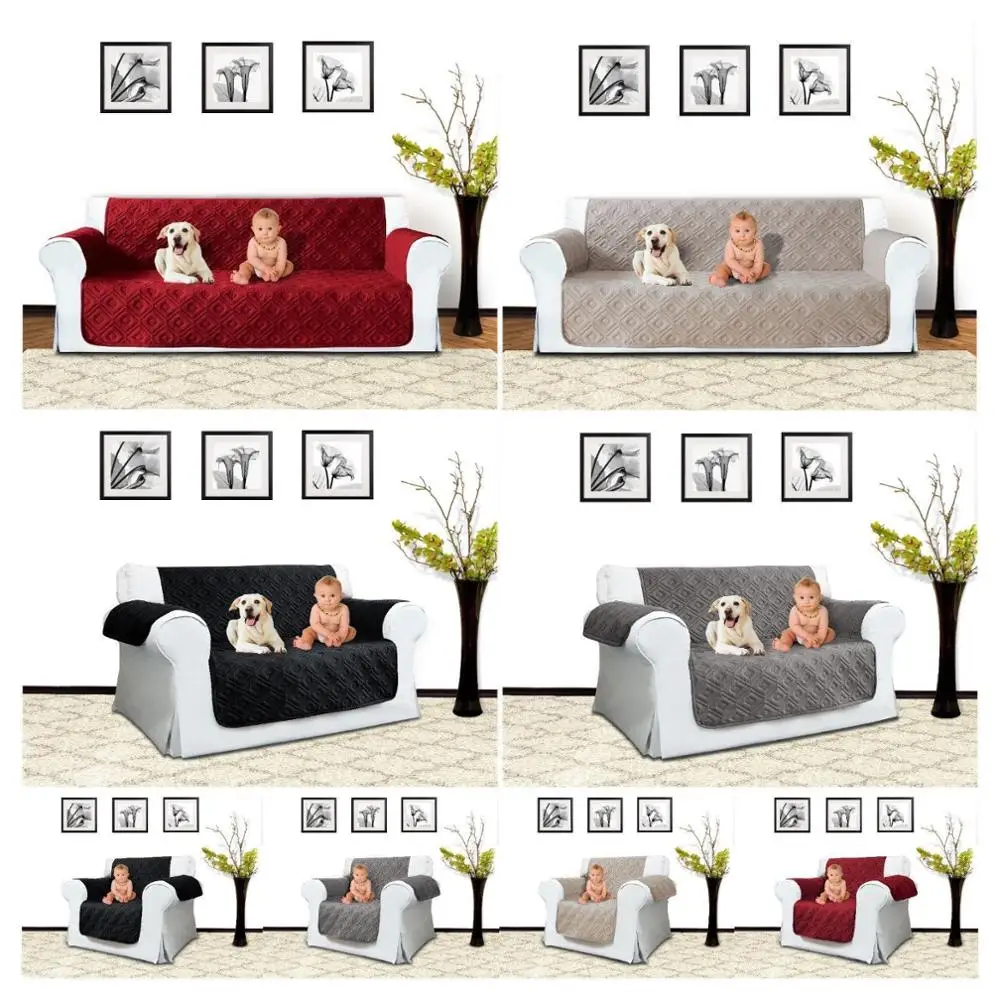 1/2/3 Seater съемный чехол для дивана собак домашних животных Дети Гостиная мебель