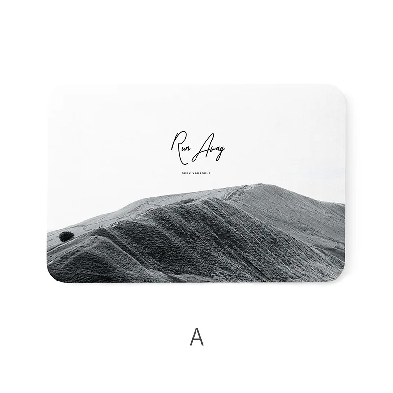 

Toilet Carpet Bath Mat Nordic Bathroom Non Slip Pattern Soft Bath Mat Modern Letter Dywanik Lazienkowy Household Products DF50BM