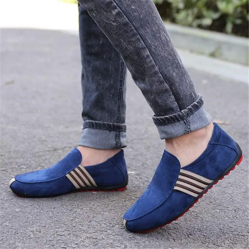 LIN KING Leisure Low Top Men's Loafers Moccasins Breathable Slip On Lazy Summer Casual Shoes Comfortable Non Driving | Обувь