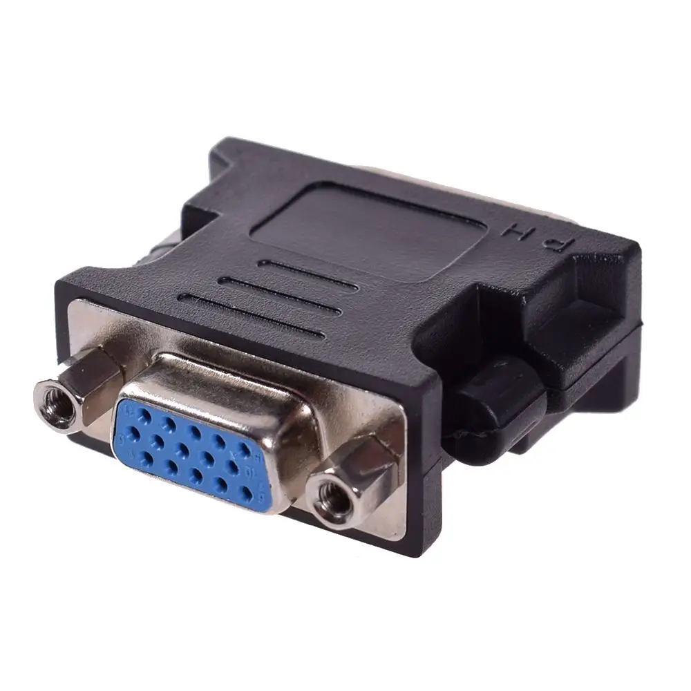Переходник DVI в VGA конвертер 24 + 5 Pin папа мама видеоконвертер для проектора