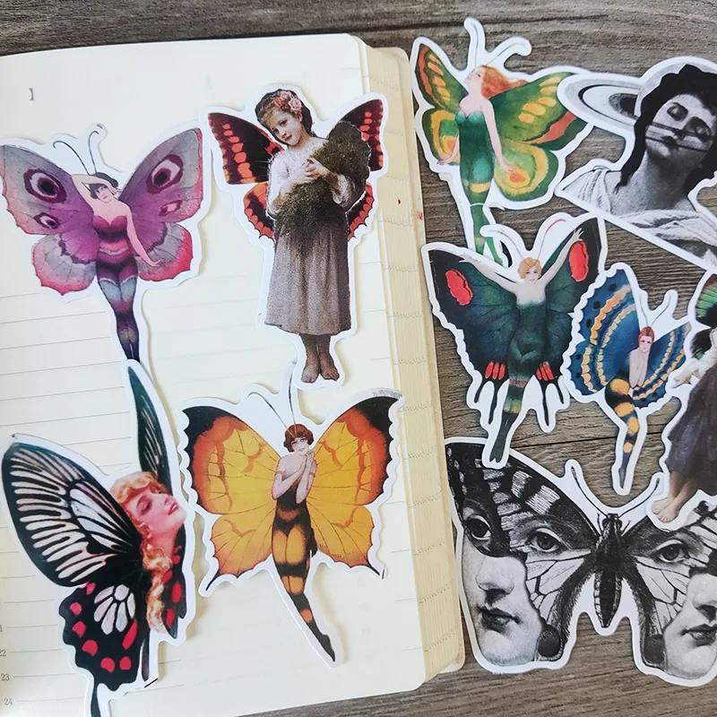 

10 шт., декоративные наклейки в виде бабочек