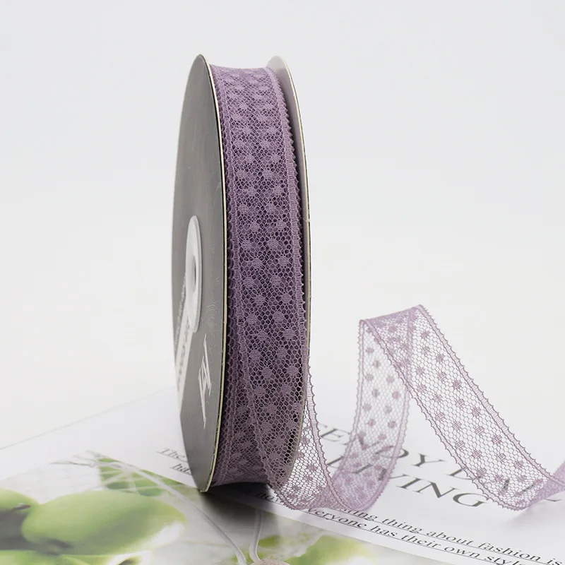 Кружевные ленты в горошек ткань для рукоделия с вышивкой сетчатая кружевная