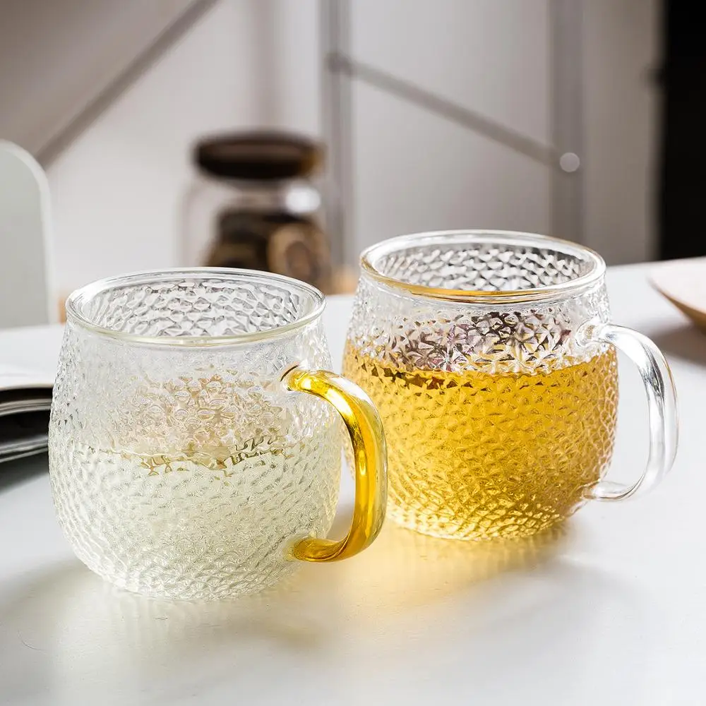 Прозрачная стеклянная чайная чашка MDZF 400 мл кружка с Infuser и крышкой фильтром для