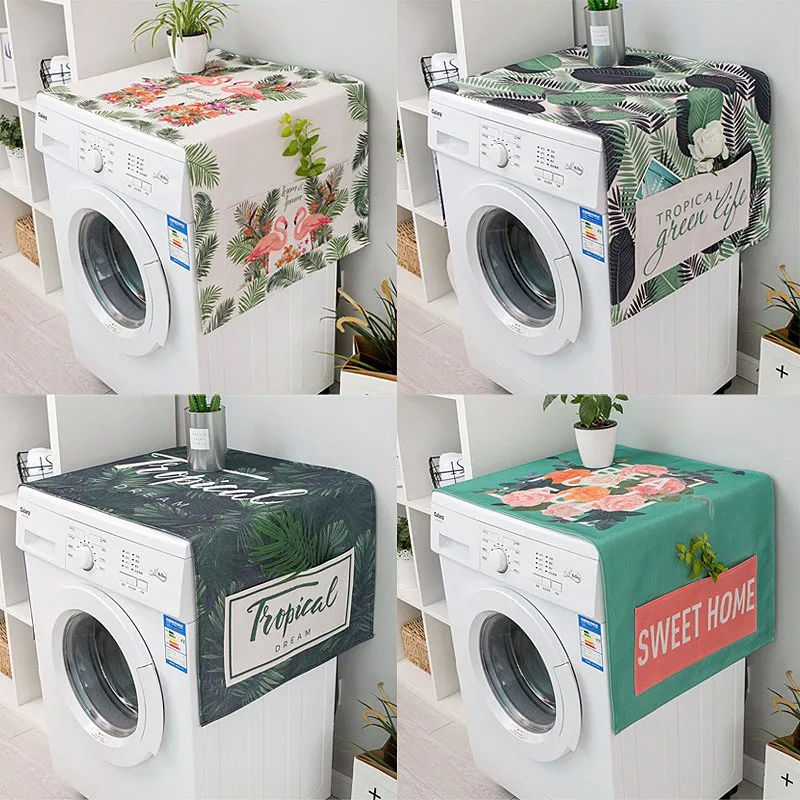 

Refrigerator Dust Covers Washing Machine Cover Home Cleaning Dust Cover Microwave Oven Washing Machine Household Decor