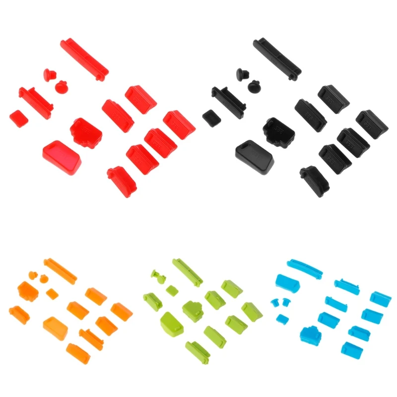 

13pcs/set Colorful Silicone Laptop Anti Dust Plug Cover Stopper Universal dustproof