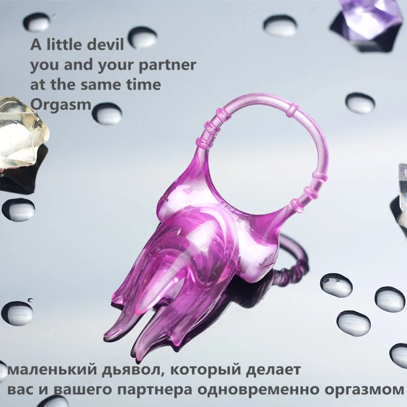 Вибратор Durex с маленьким дьяволом вибрирующее кольцо задержкой времени