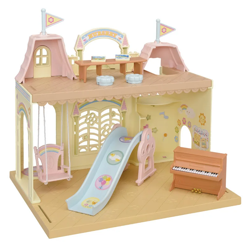 Sylvanian Family Toy Rainbow замок радуги детский сад игровой дом для девочек большой вилла