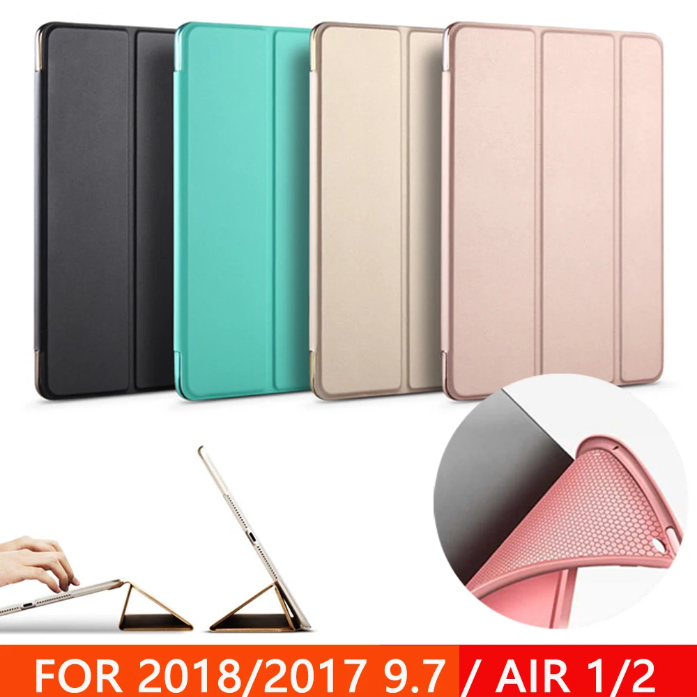 Чехол для нового iPad 9 7 дюймов 2017 2018 Air 1 2 Funda Мягкая силиконовая задняя крышка из