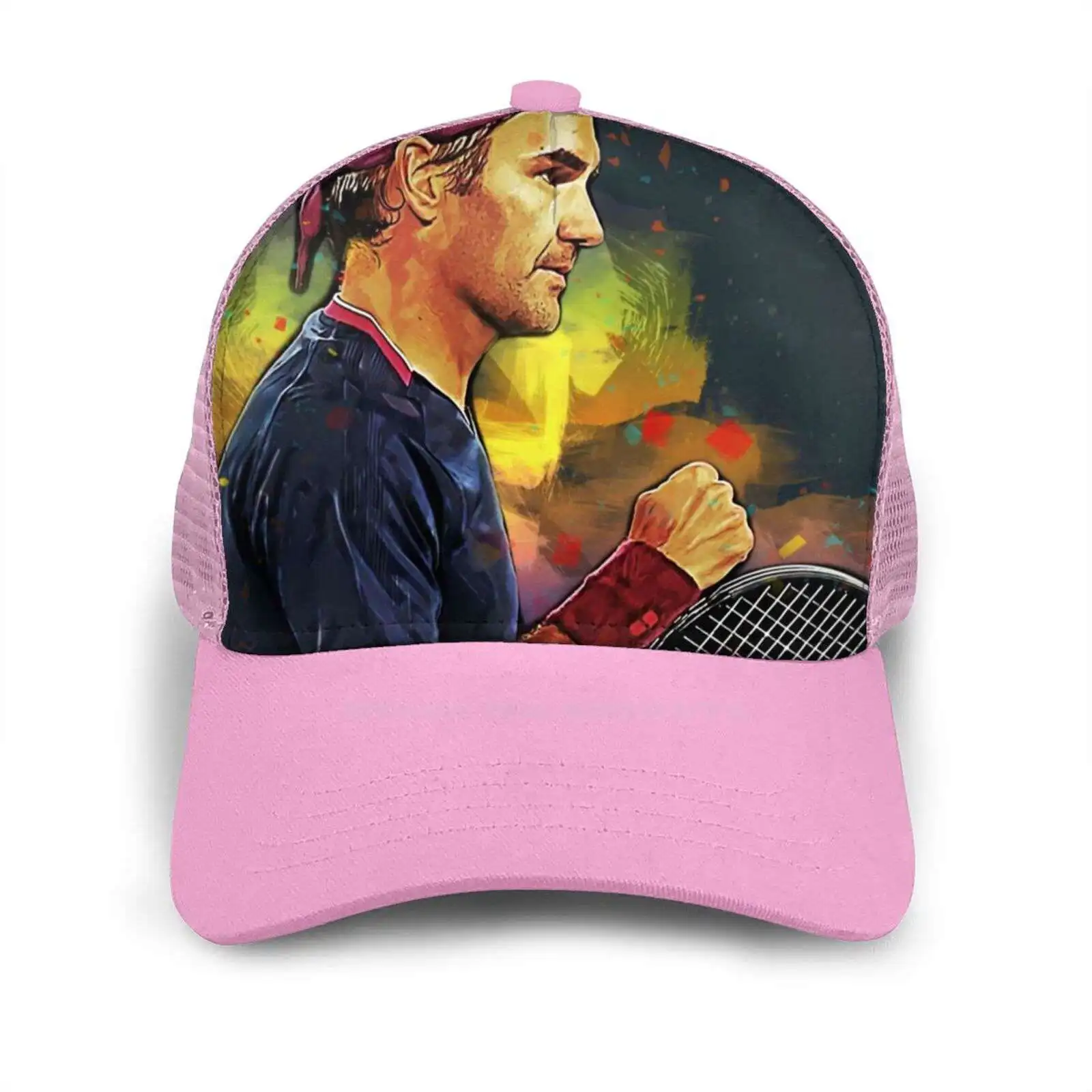 

Wallpaper Federer Art Curved Edge Mesh Baseball Cap Art Wallpaper Illustration