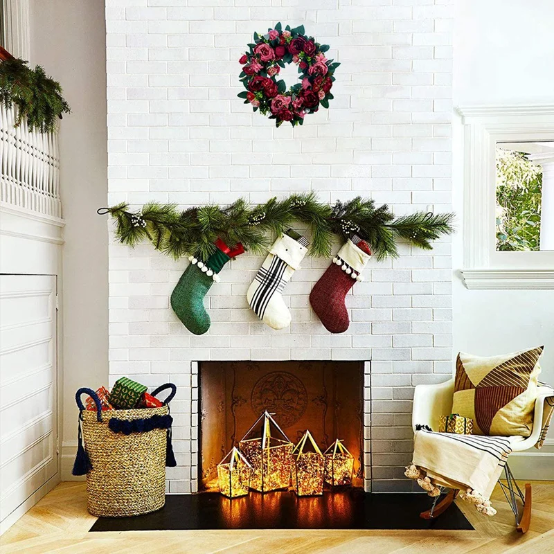 

Artificial Peony Flower Wreath for Front Door Farmhouse Welcome Door Wall Window Wedding Birthday Party Home Decor