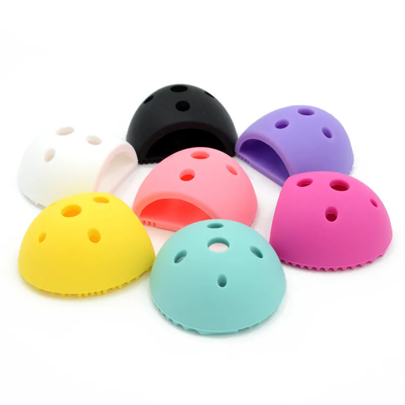 

Factory Sell Silicone Makeup Brush Cleaner with Hole EggBrush Brushes Holder Cosmetics Makeup Brush Cleaning Washing Brush Tools