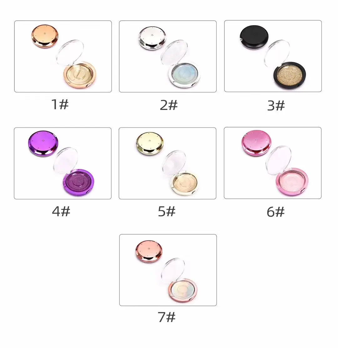 

Flash Girl Wholesale 7 Color Round Eyelash Packaging Box Custom 3D Mink Eyelashes Packaging Box Private Label Box Packing