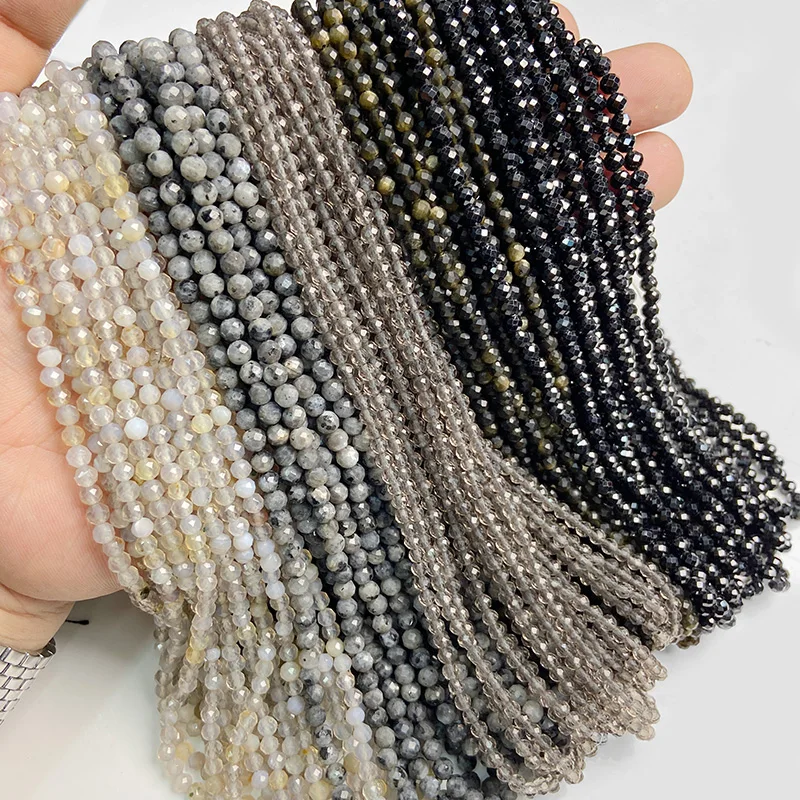 Бусины из натурального камня диаметром 4 мм 15 дюймов | Украшения и аксессуары