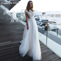 exquisite sleeves long a line wedding dress appliques lace bridal gown illusion backless bridal bridal dress vestidos de novia