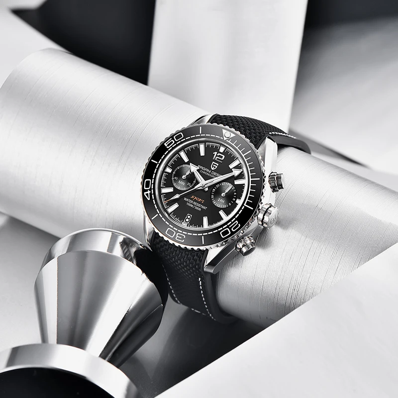 Часы-хронограф PAGANI Мужские кварцевые водостойкие до 100 м |