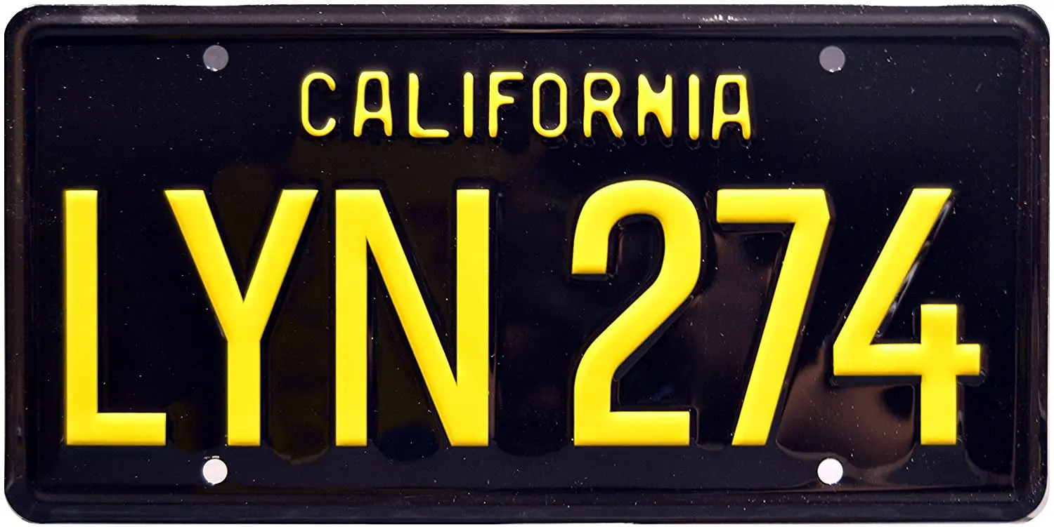 

Celebrity Machines Gone in 60 Seconds | LYN 274 | Metal Stamped License Plate