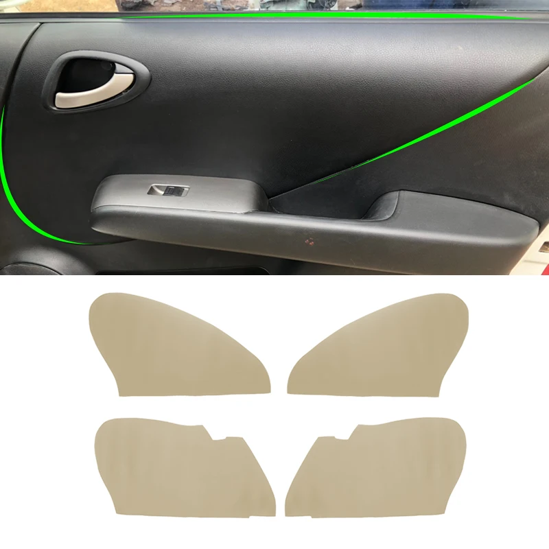 

Для Honda Fit / Jazz 2004 2004 2005 2006 2007 хэтчбек/седан кожа из микрофибры Внутренняя дверь подлокотник панель наклейка отделка