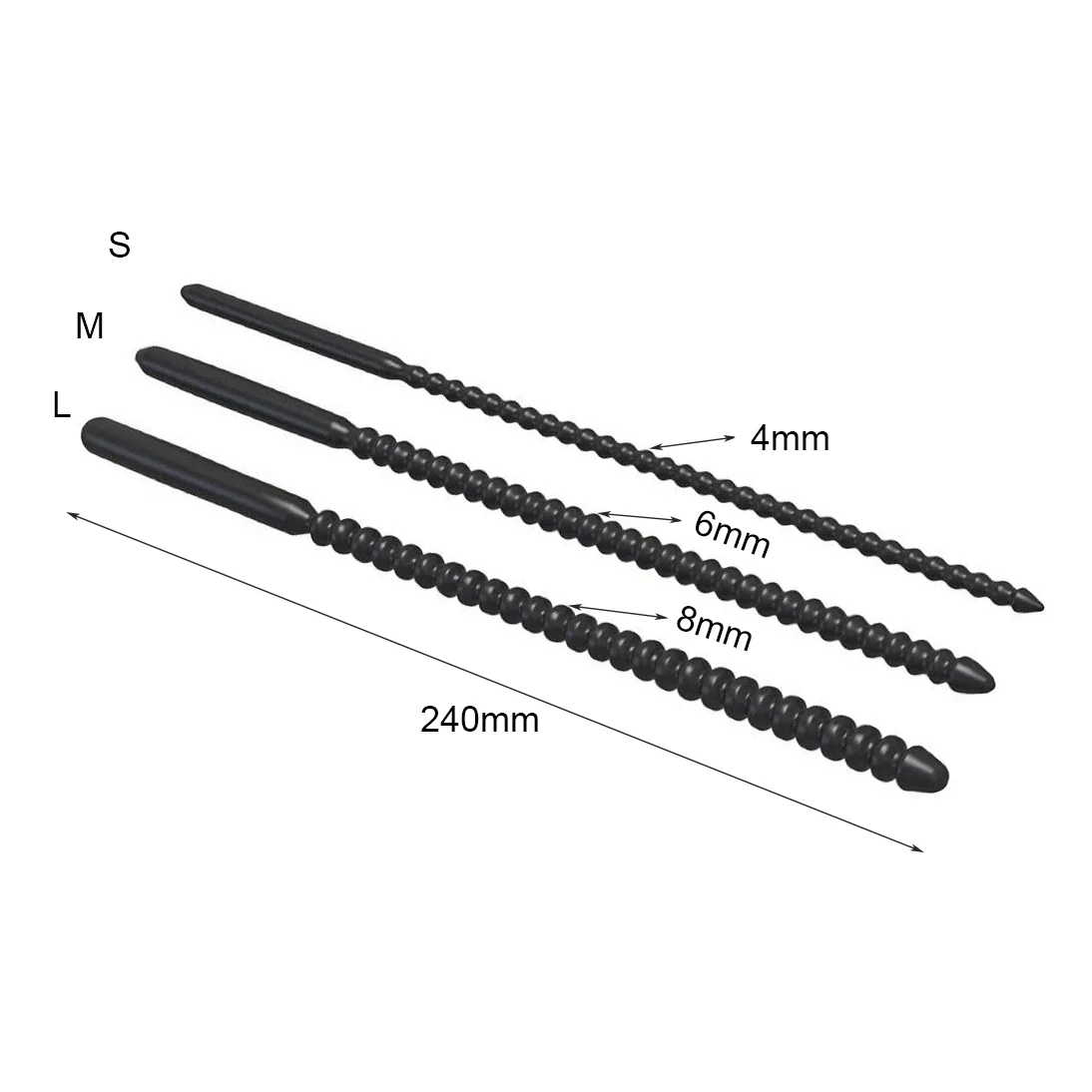 Силиконовая искусственная розетка 3 размера уретральная звуковая уретра