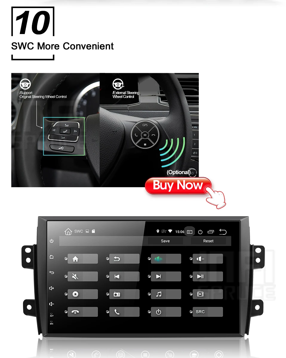 32G Android 9,0 автомобильный dvd для Suzuki SX4 2007-2013 с 2GB ram gps 3g-4G wifi gps навигация Радио Видео Аудио плеер стерео