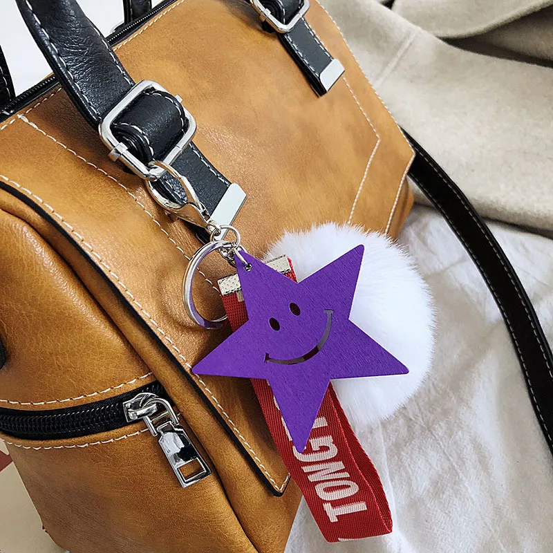 

Female bag 2019 hair ball pendant handbag large capacity Boston shoulder Messenger bag autumn and winter new