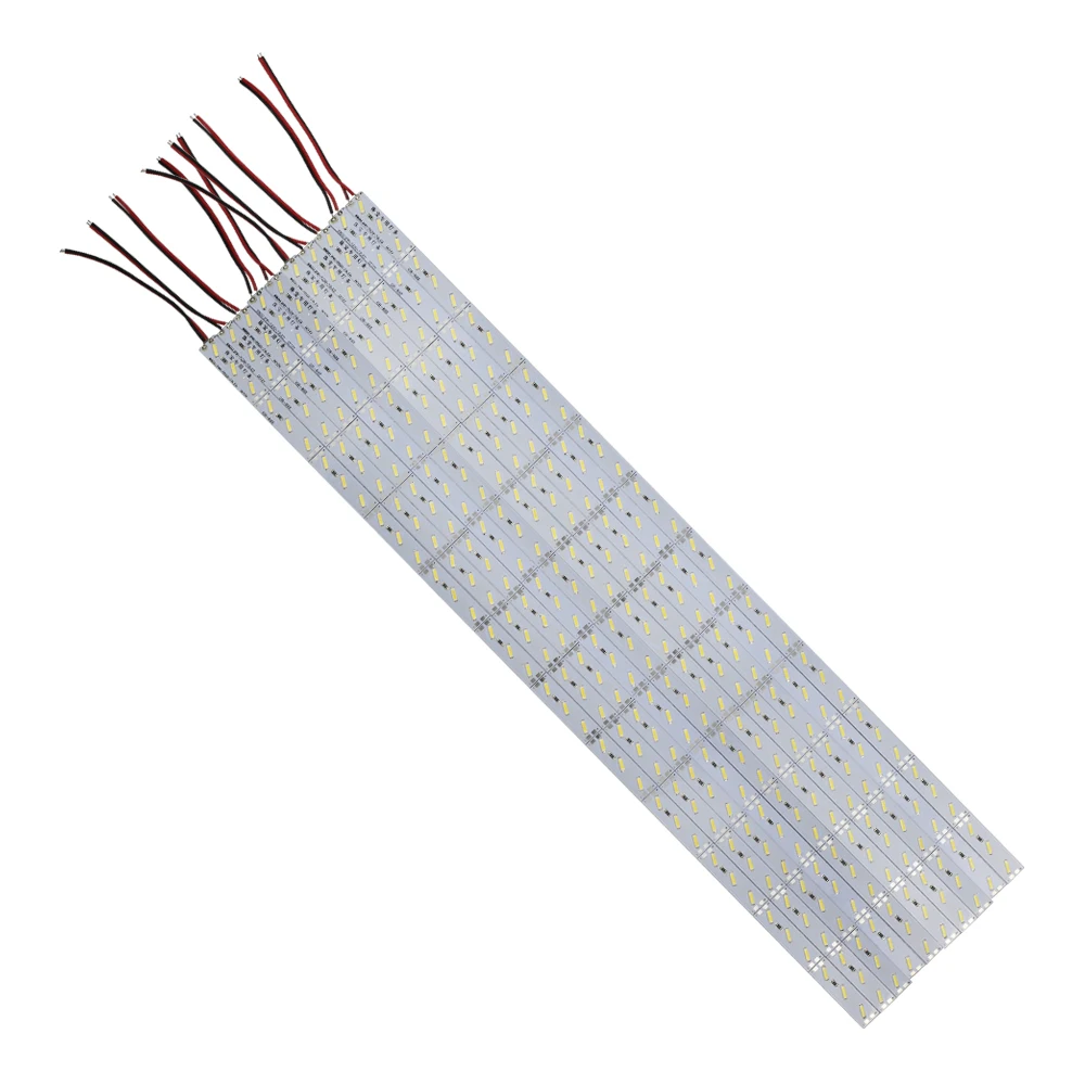 10 шт./лот 50 см светодиодный бар светильник SMD 8520 7020 5730 5050 2835 DC12V светодиодный жесткой полосы белый теплый холодный RGB под шкаф Кухня