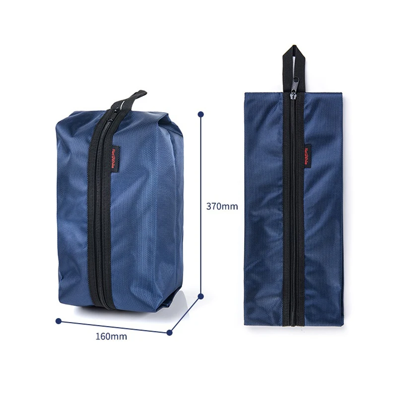 NatureHike NH15A001-R, портативные нейлоновые дорожные сумки для обуви с застежкой-молнией, органайзер, экономия пространства для хранения, мешок для стирки
