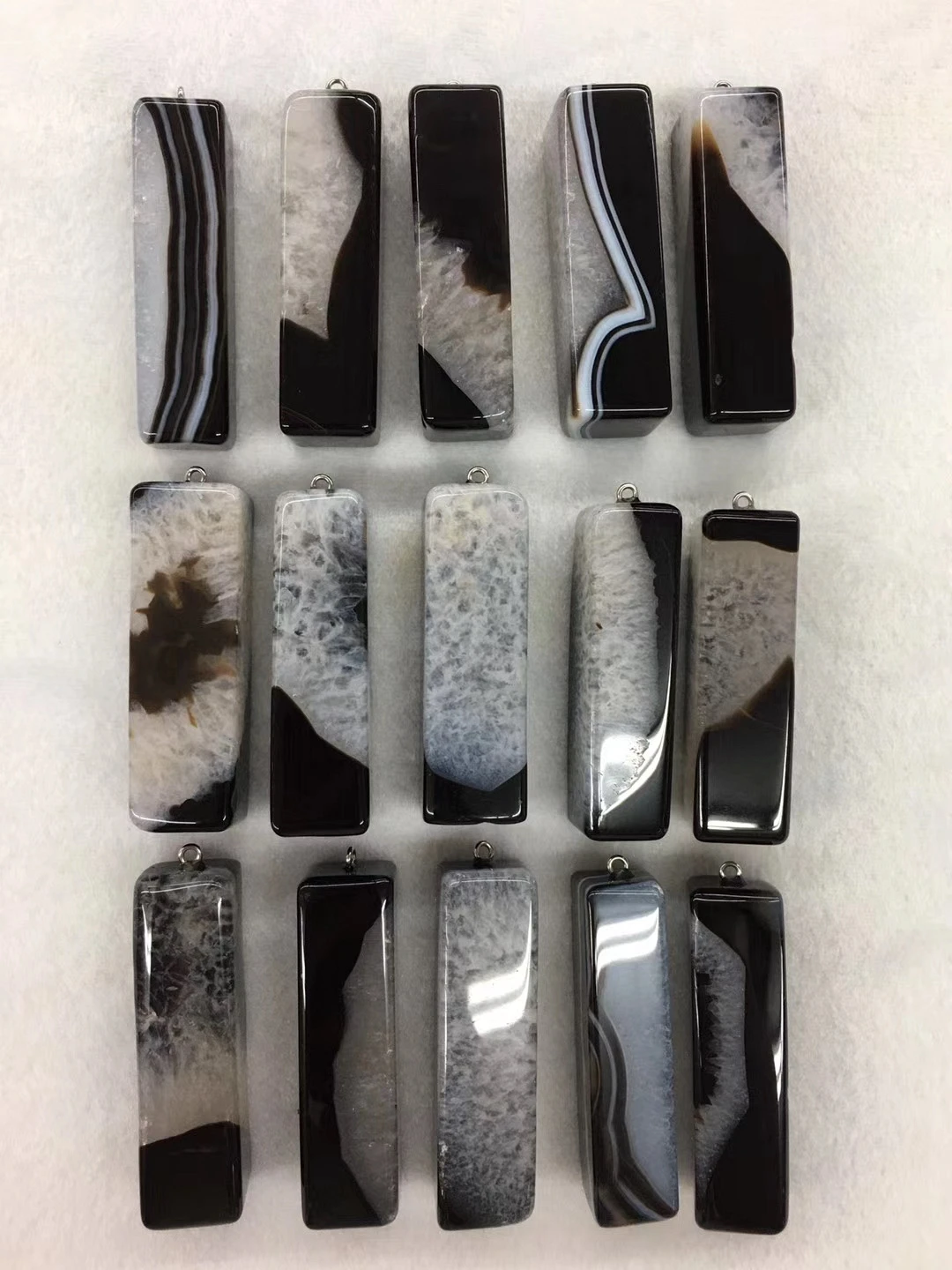 Подвеска из бисера 10 дюймов шт./упак. натуральный черный кварц агат квадратные