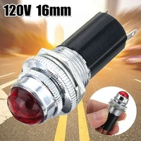 1pc red 5 8 110v 120v ac dc led signal indicator pilot light solder pins accessories car lights universal parts