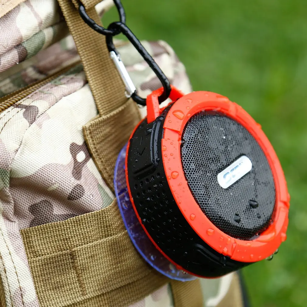 C6 Водонепроницаемый Открытый Bluetooth динамик TF беспроводной музыкальный громкий динамик портативный динамик s Душ велосипедный динамик для велосипеда/ванной комнаты