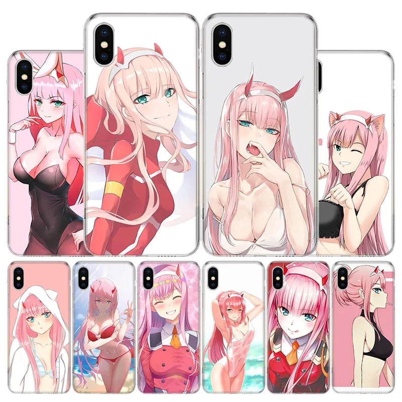 Ноль два Darling в FranXX аниме чехол для телефона Apple Iphone 12 11 Mini Pro X XR XS макс 7 8 6 6S Plus 5 SE 7G 6G