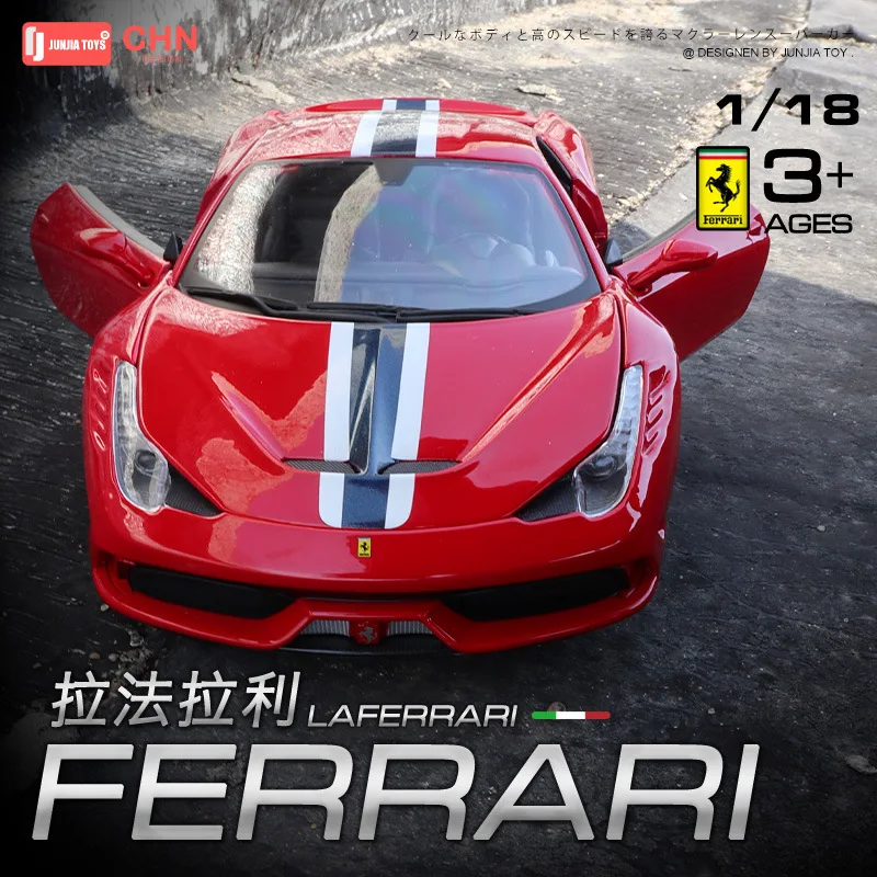 Модель автомобиля Bburago Ferrari 488GTB модель из сплава в подарок игрушка 1:18|Наземный